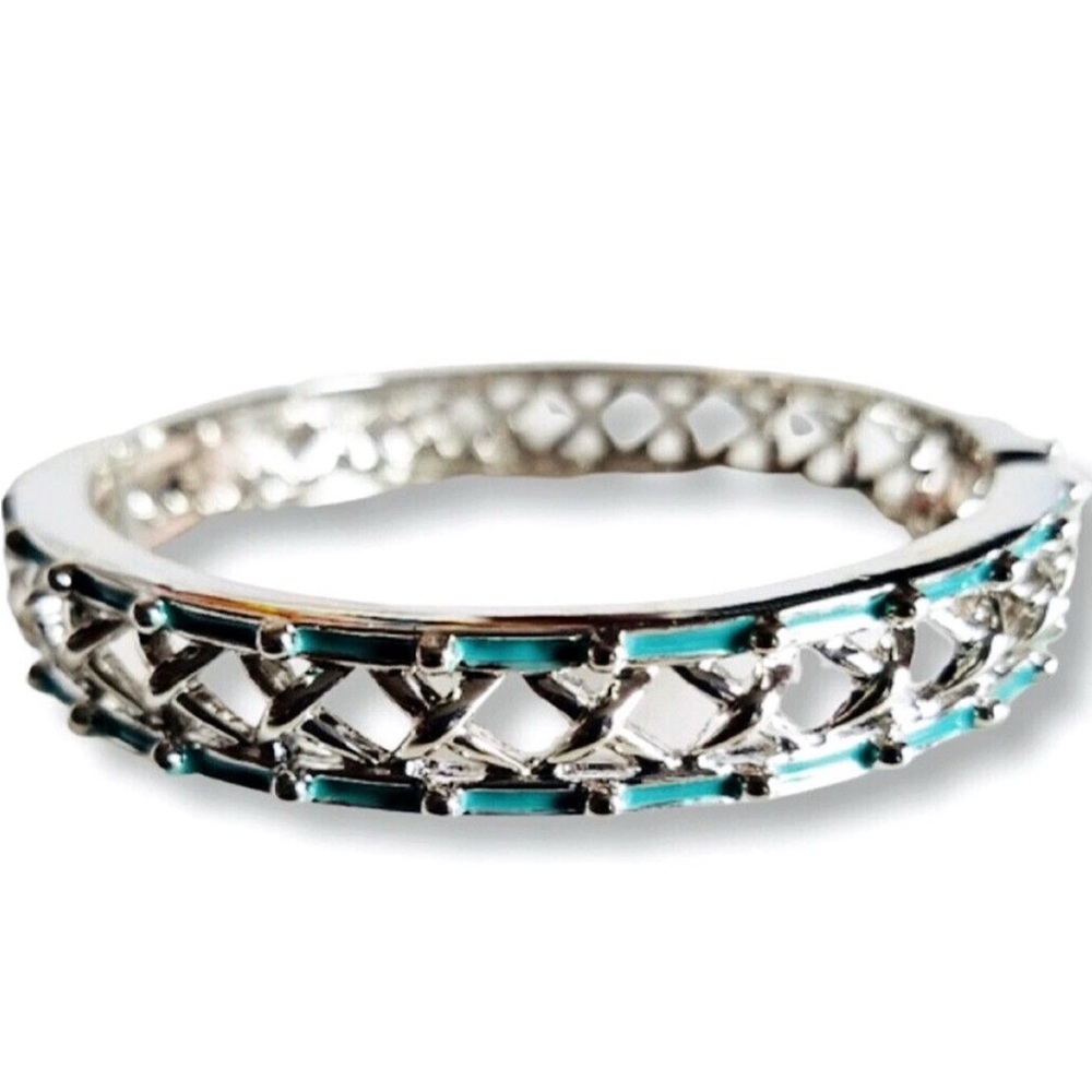NIB RETIRED Lia Sophia “Crossing Paths” criss cross bangle bracelet